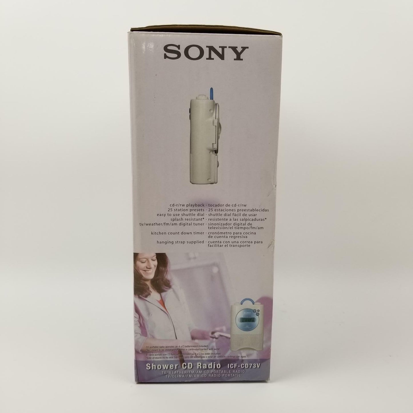Sony ICF-CD73V Shower AM/FM Radio/CD Player | Grade A