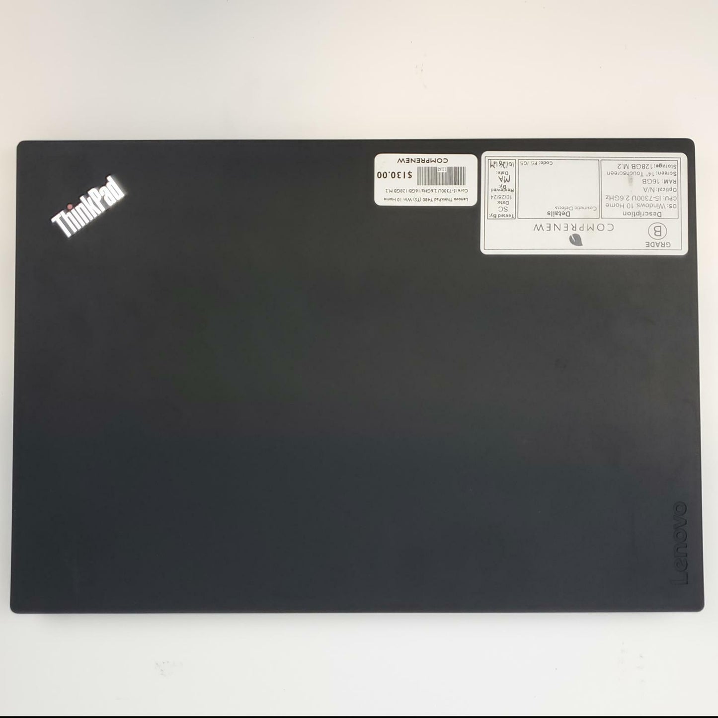 Lenovo ThinkPad T480 (TS) Win 10 Home i5-7300U 16GB RAM 128GB M.2 | Grade B