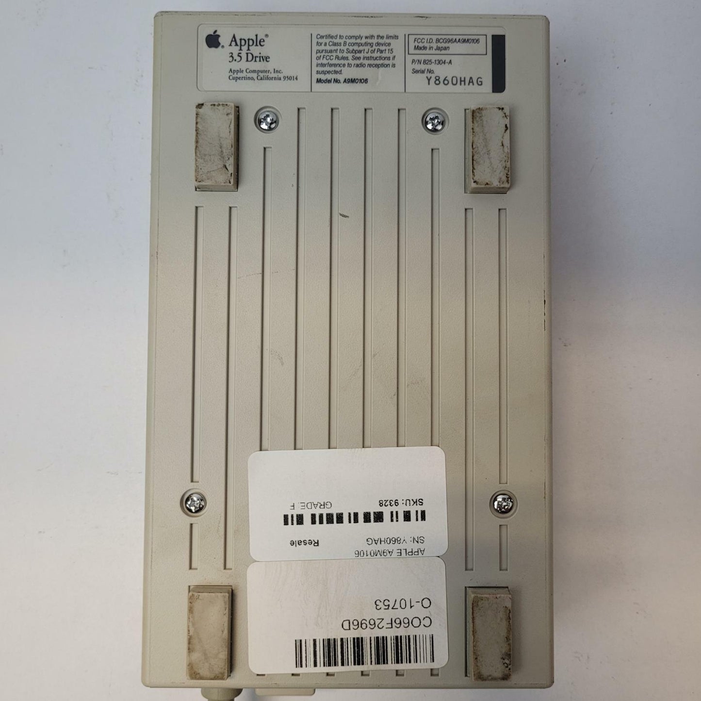 APPLE A9M0106 3.5" Floppy Drive | Grade F
