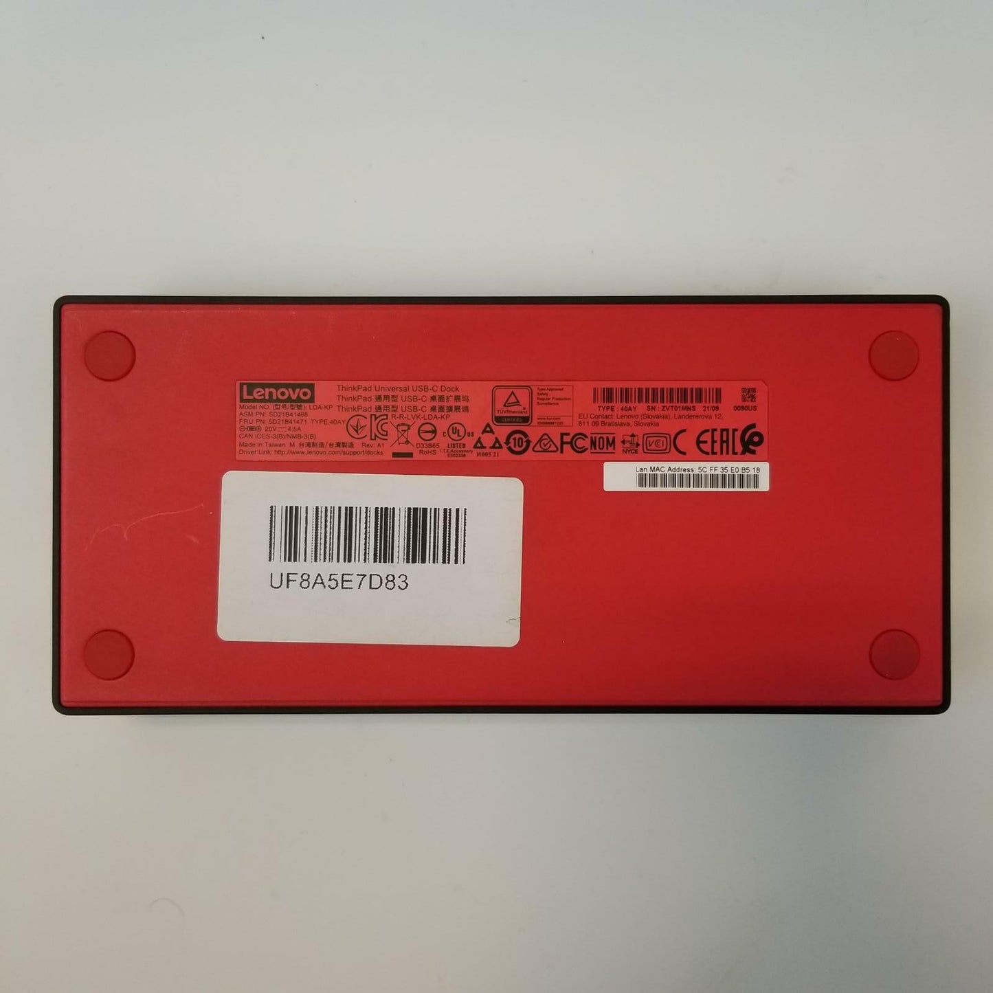 Lenovo ThinkPad LDA-KP Universal USB-C Docking Station | Grade B