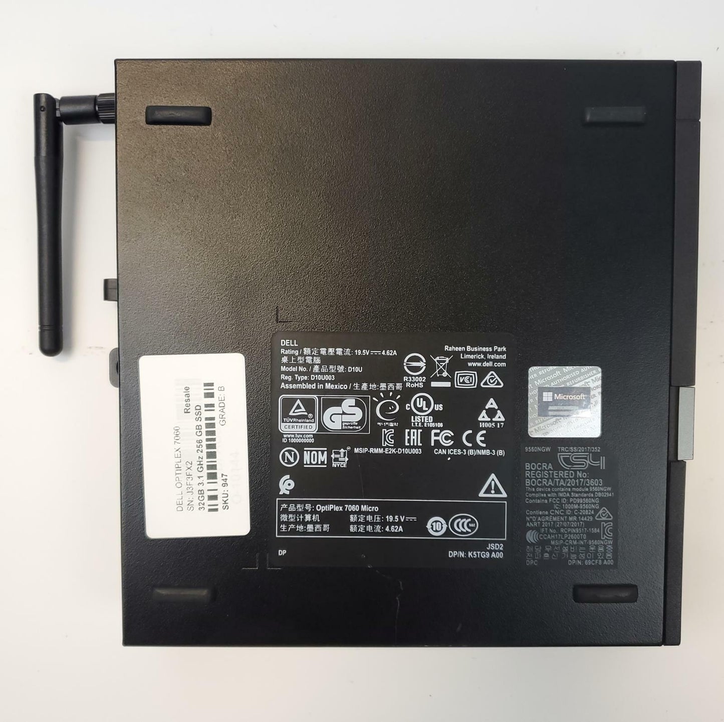 Dell OptiPlex 7060 Win 11 Home I3-8100T 32GB RAM 256GB NVMe | Grade B | 947