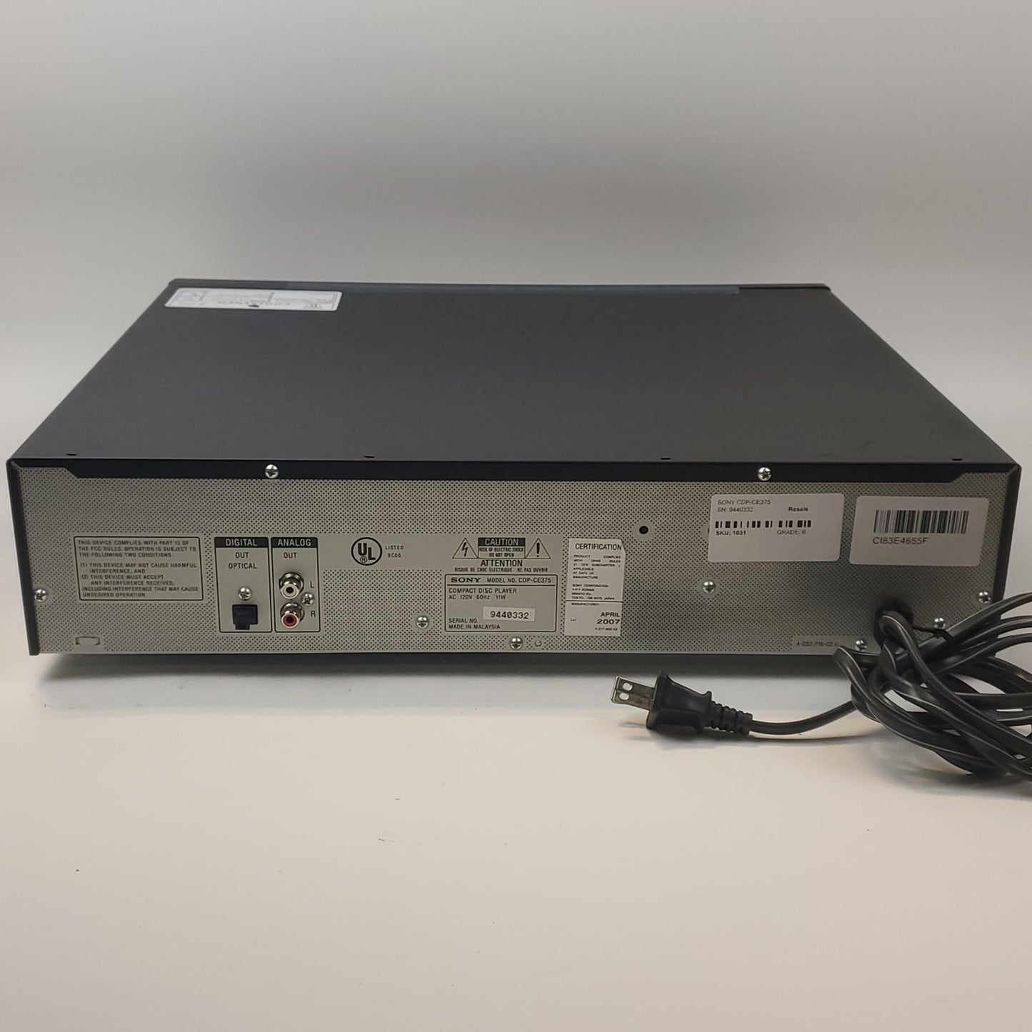 Sony CDP-CE375 5-Disc CD Changer | Grade B