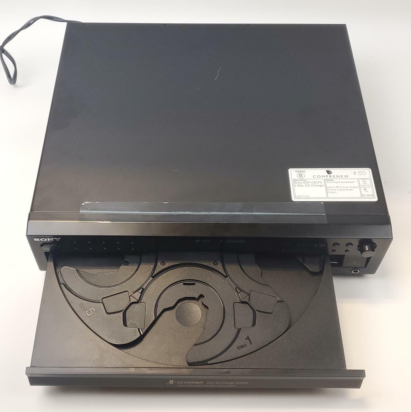 Sony CDP-CE375 5-Disc CD Changer | Grade B