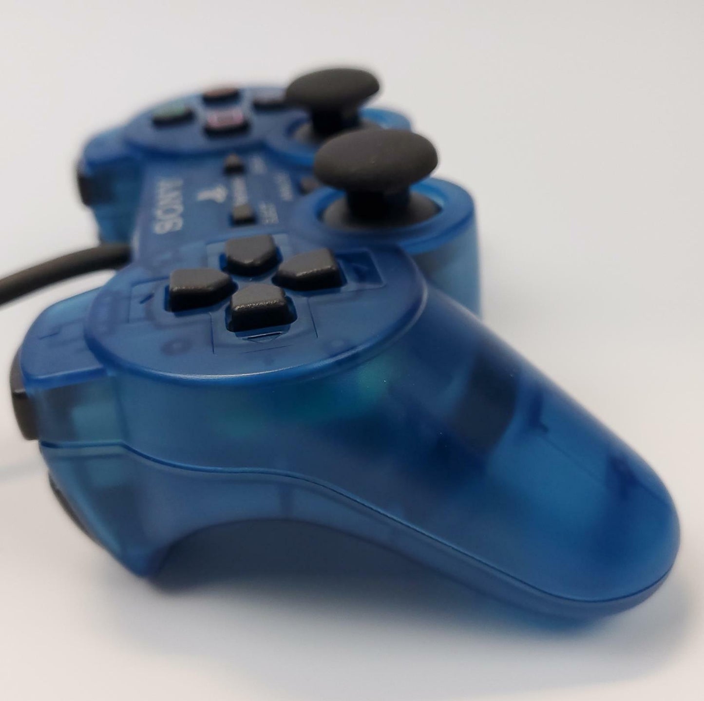 Sony PlayStation 1 SCPH-1200 DualShock Analog Clear Blue Controller | Grade A