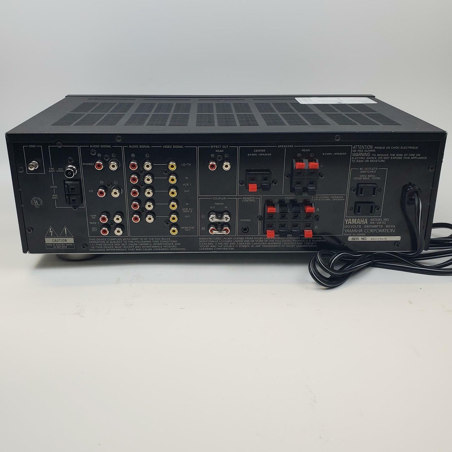 Yamaha RV-V670 Natural Sound Stereo Receiver | Grade C