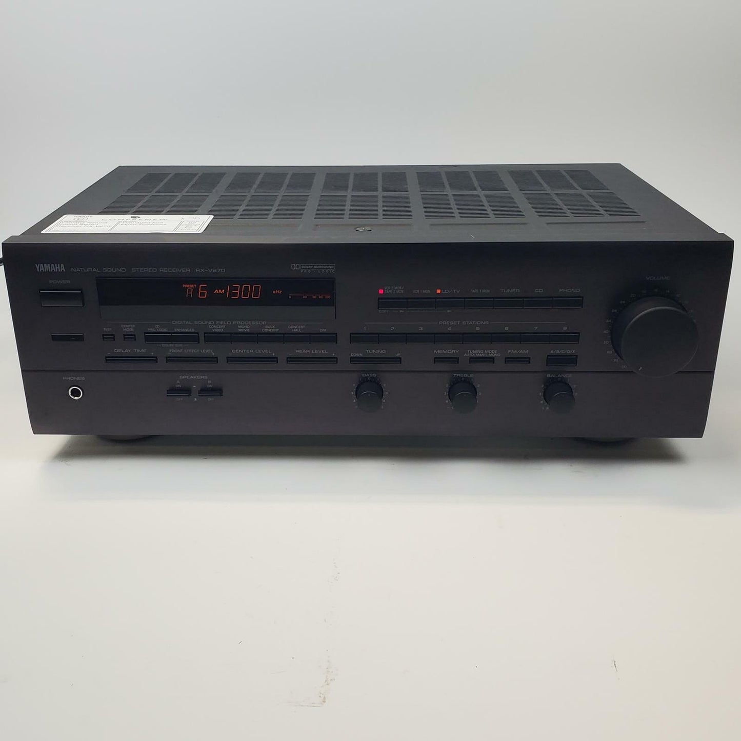 Yamaha RV-V670 Natural Sound Stereo Receiver | Grade C