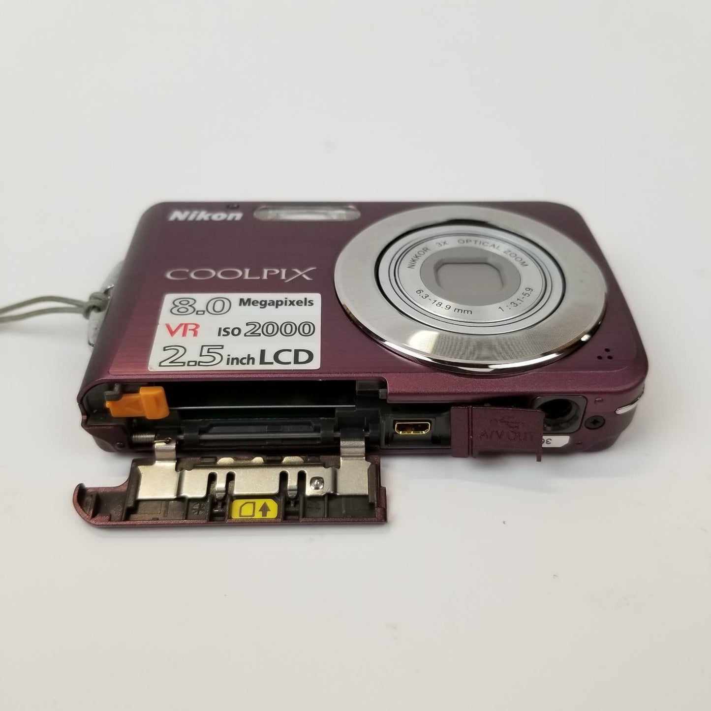 Nikon Coolpix S210 Digital Camera 8MP Plum | Grade B