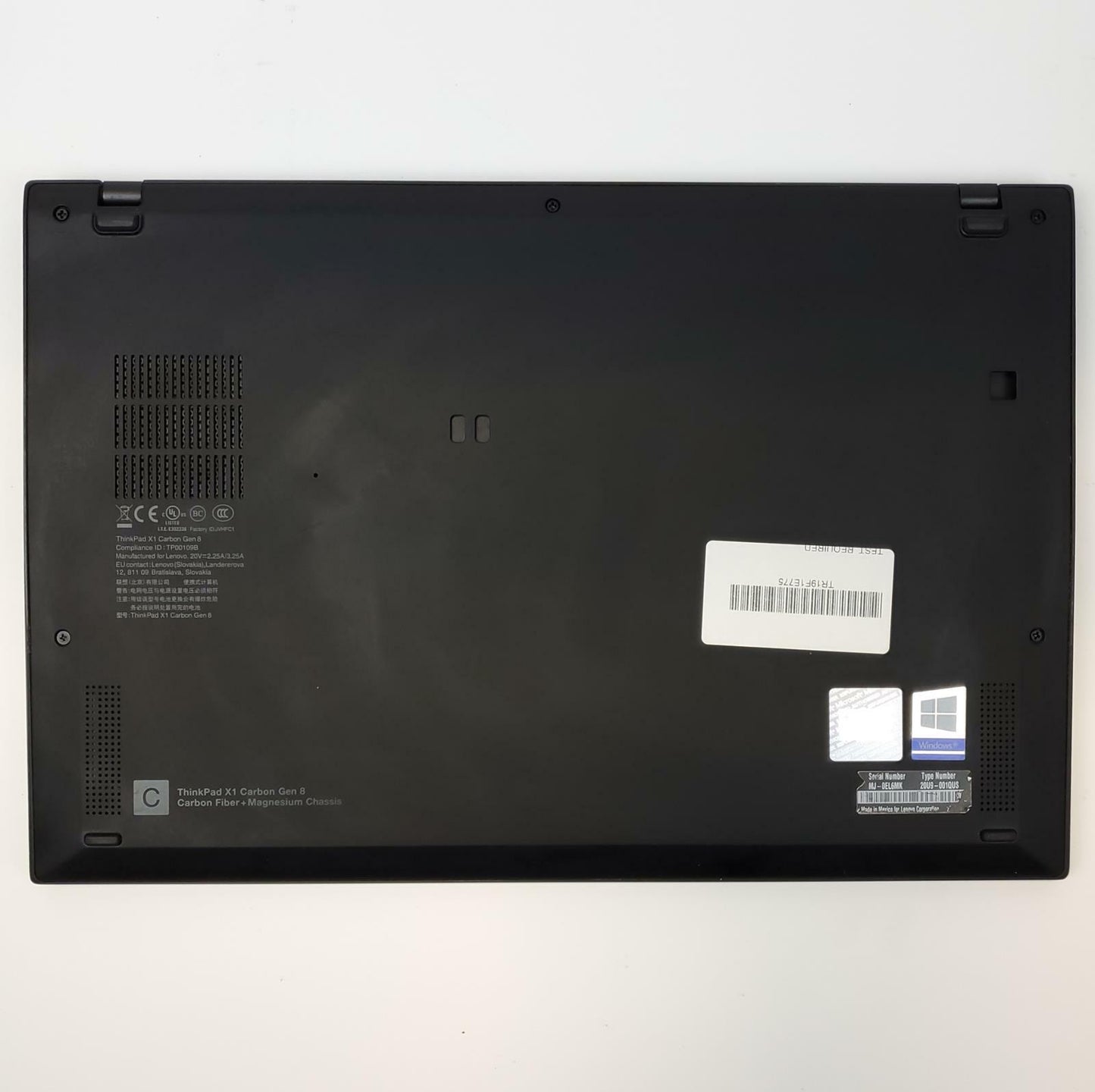 Lenovo X1 Carbon Gen8 Win 11 Home i5-10310U 16GB RAM 256GB NVMe | Grade B