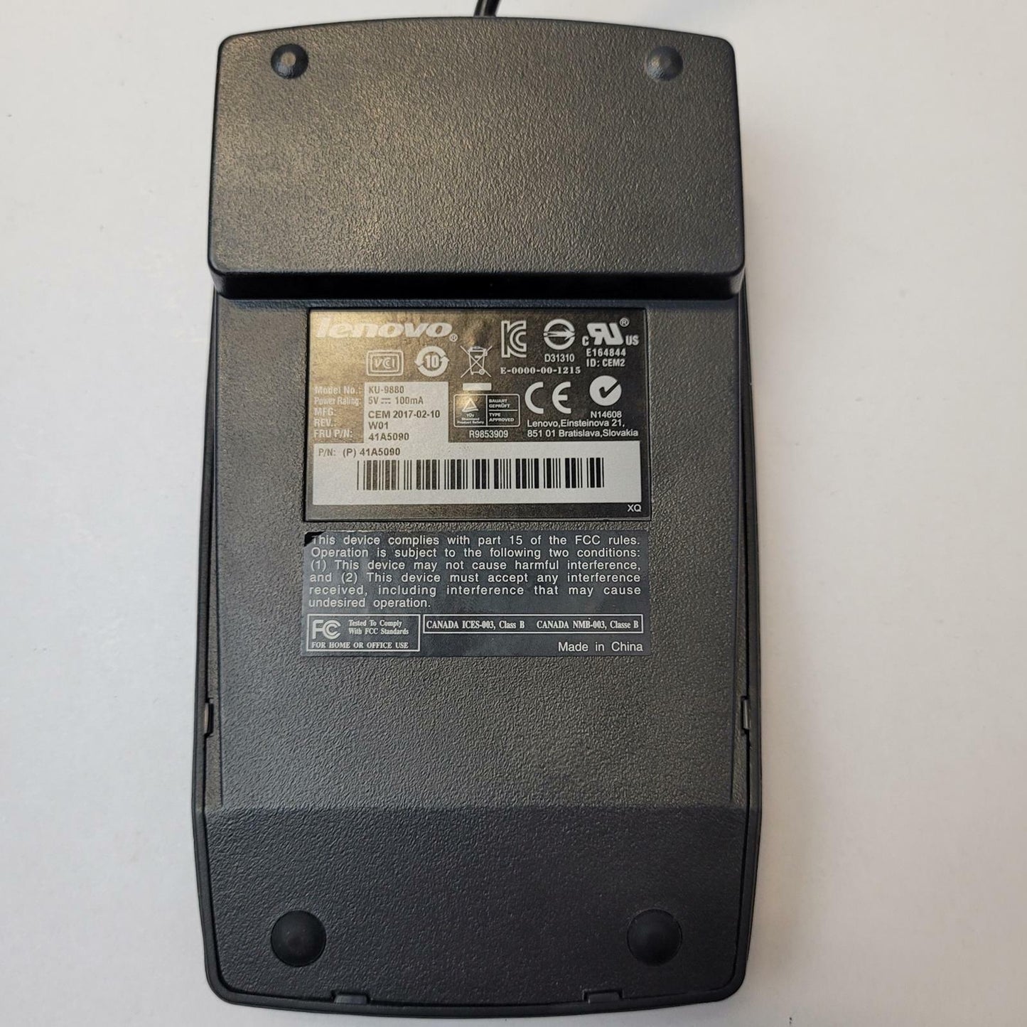Lenovo KU-9880 USB Wired Numpad | Grade A