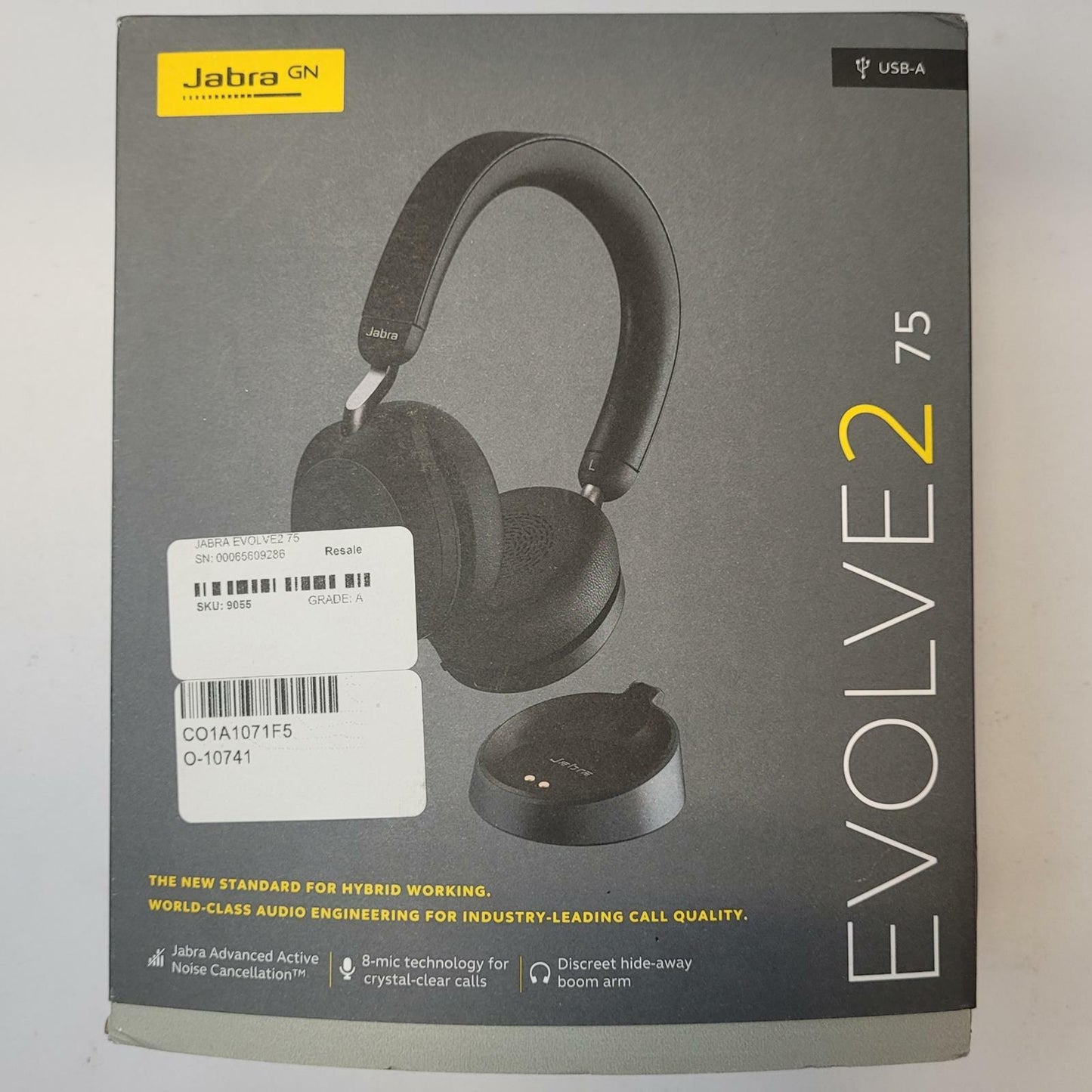 Jabra Evolve2 75 Bluetooth Wireless Headset Bundle | Grade A