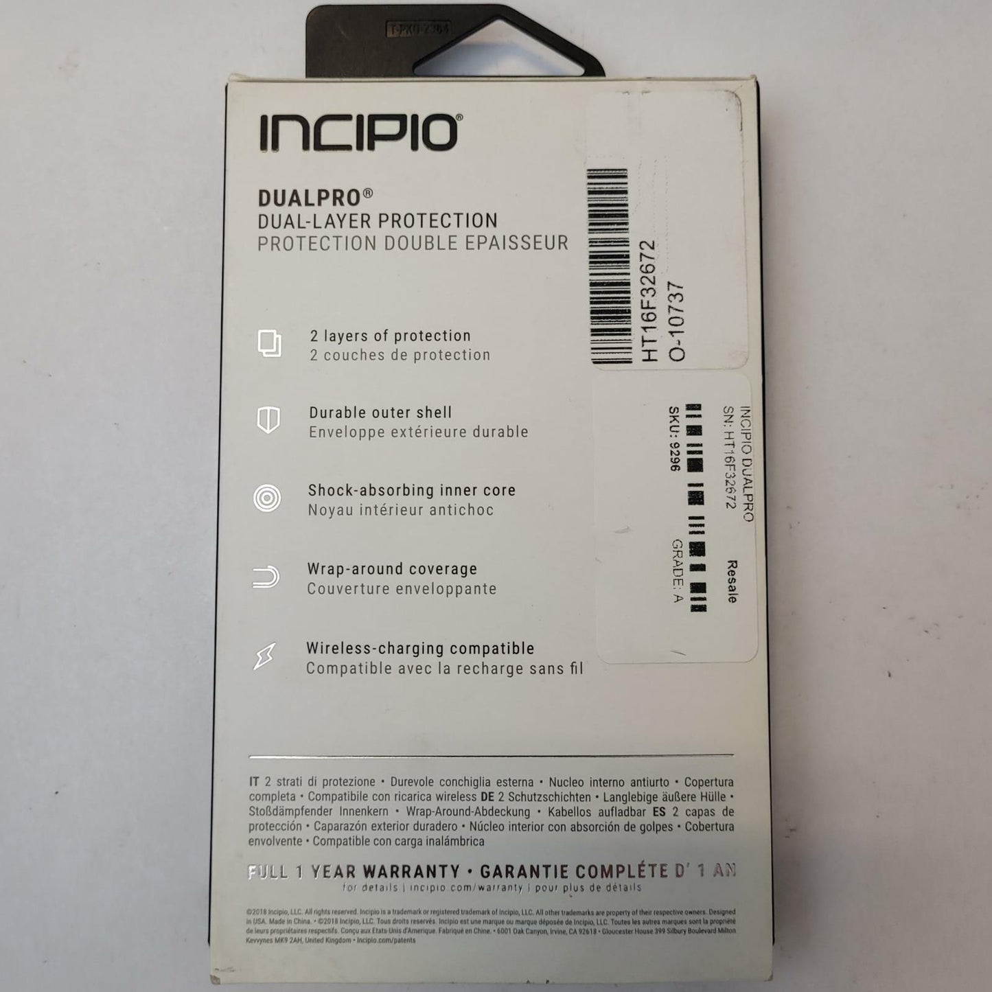 Incipio Dualpro iPhone X Phone Case | Grade A