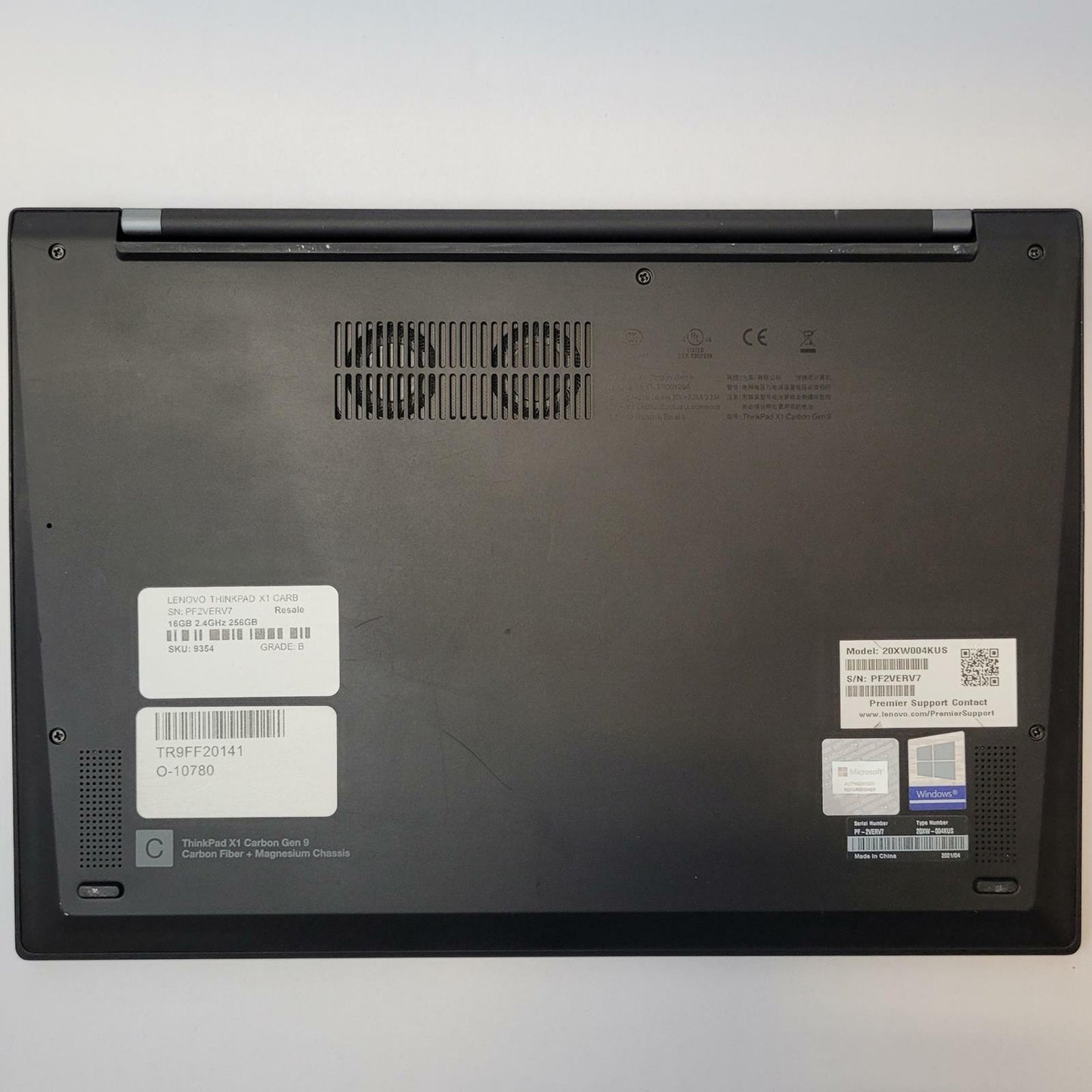 LENOVO THINKPAD X1 CARBON GEN9 Win 11 i5-1135G7 16GB RAM 256GB NVME | Grade B