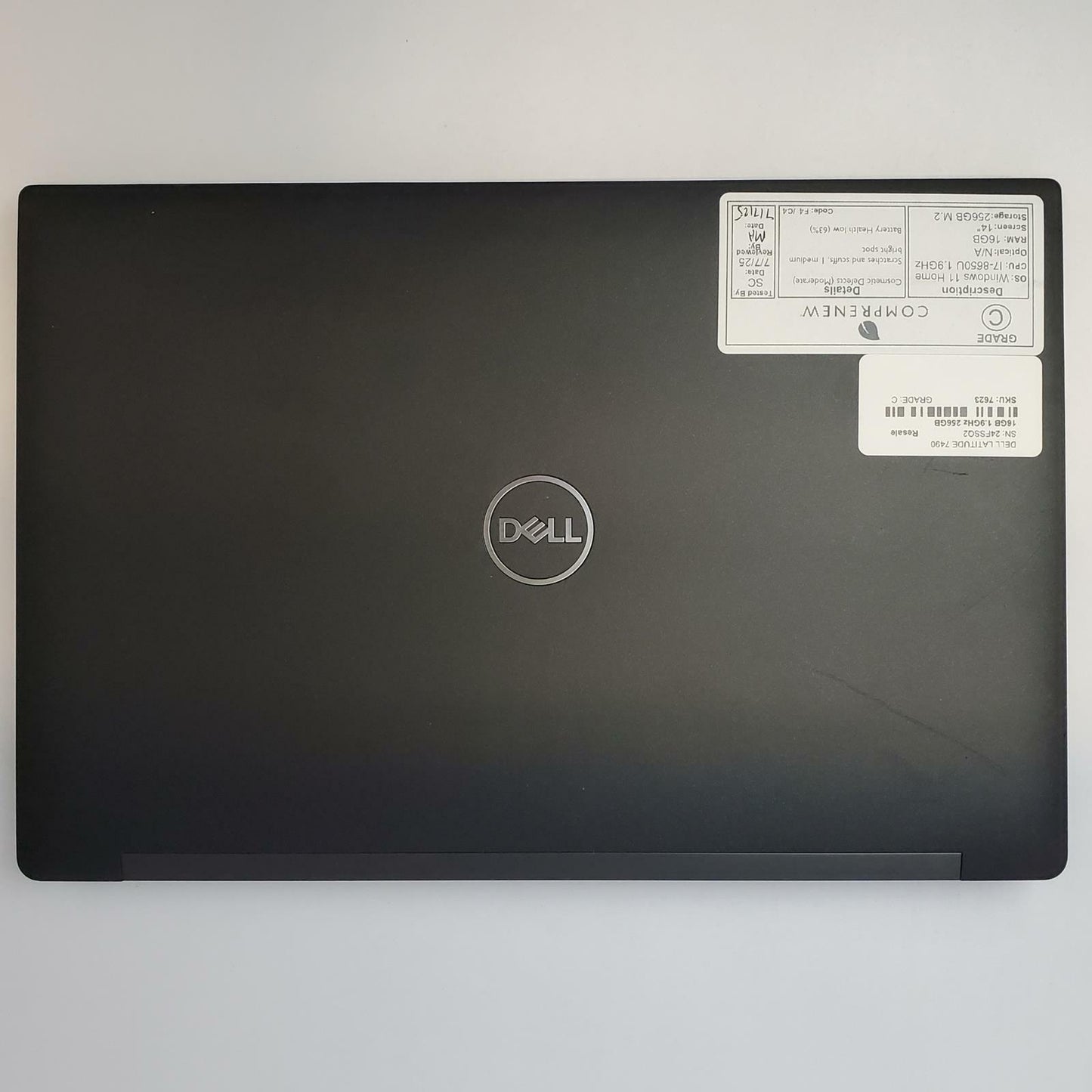 DELL LATITUDE 7490 Win 11 Home i7-8650U 16GB RAM 256GB M.2 | Grade B | 7624