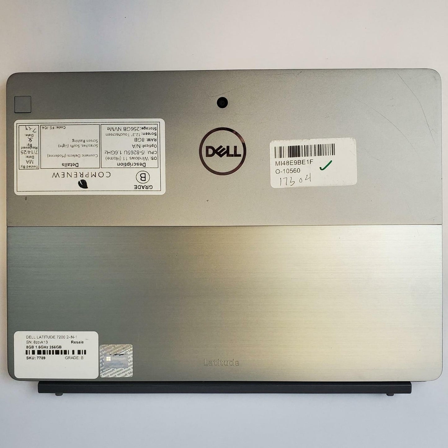 DELL LATITUDE 7200 2-IN-1 Win 11 Home i5-8265U 8GB RAM 256GB NVME | Grade B