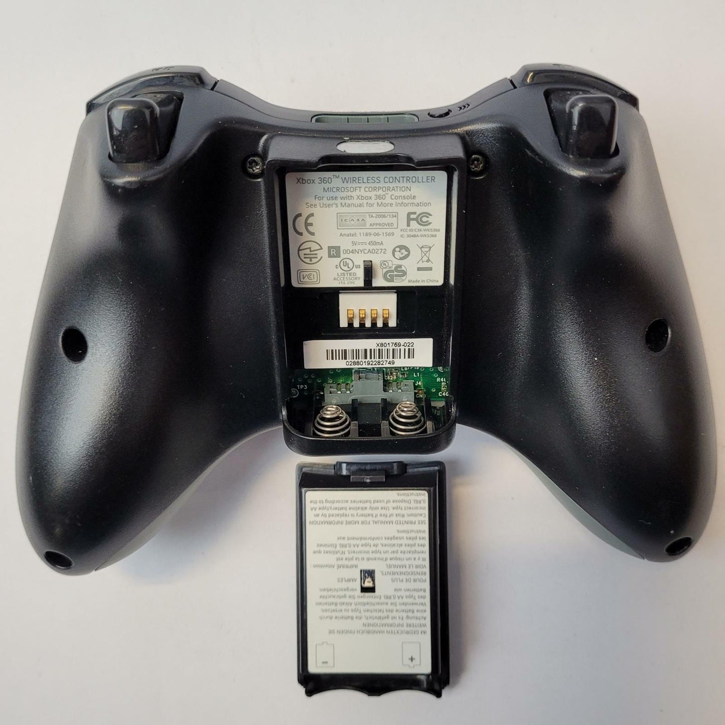 Microsoft Xbox 360 Model 1403 Wireless Controller (Black) | Grade B | 9458