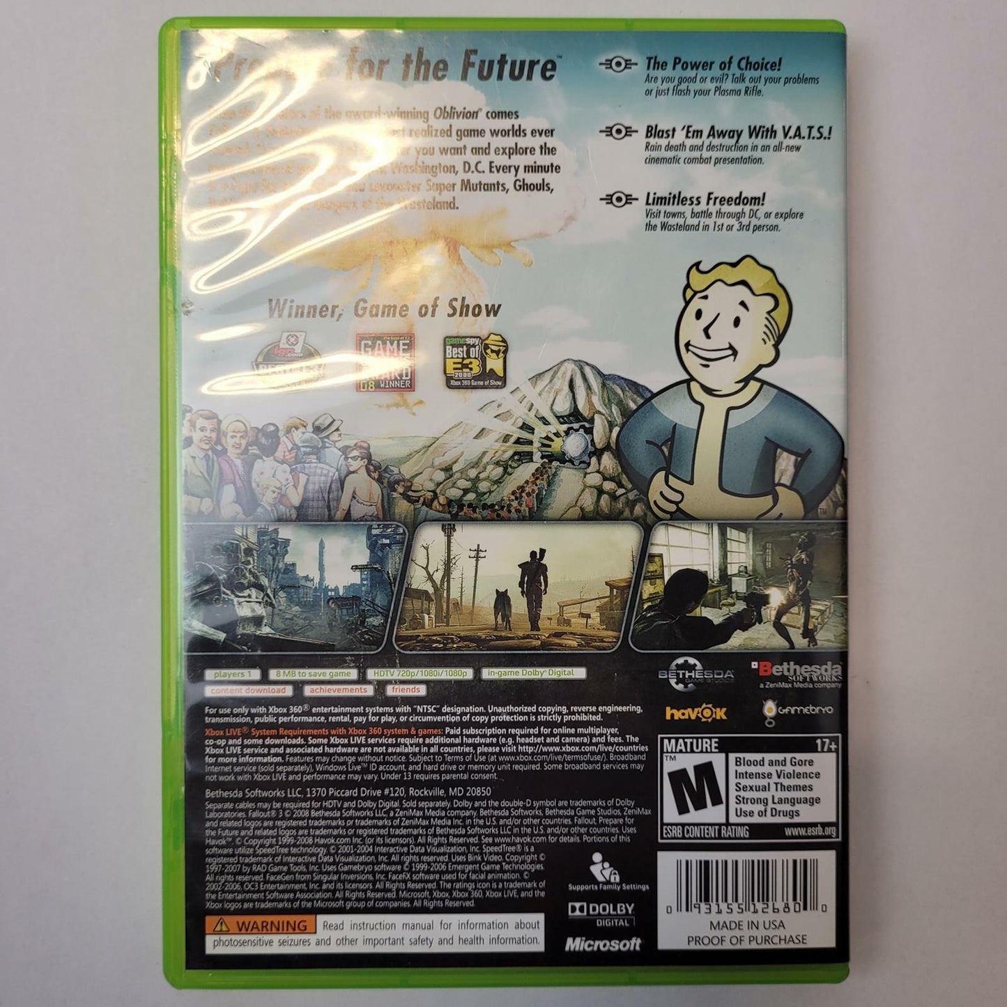 Xbox 360 Game: Fallout 3 | Grade A