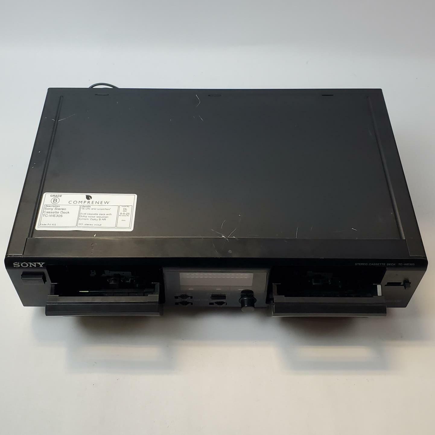 SONY TC-WE305 Stereo Dual Cassette Deck | Grade B