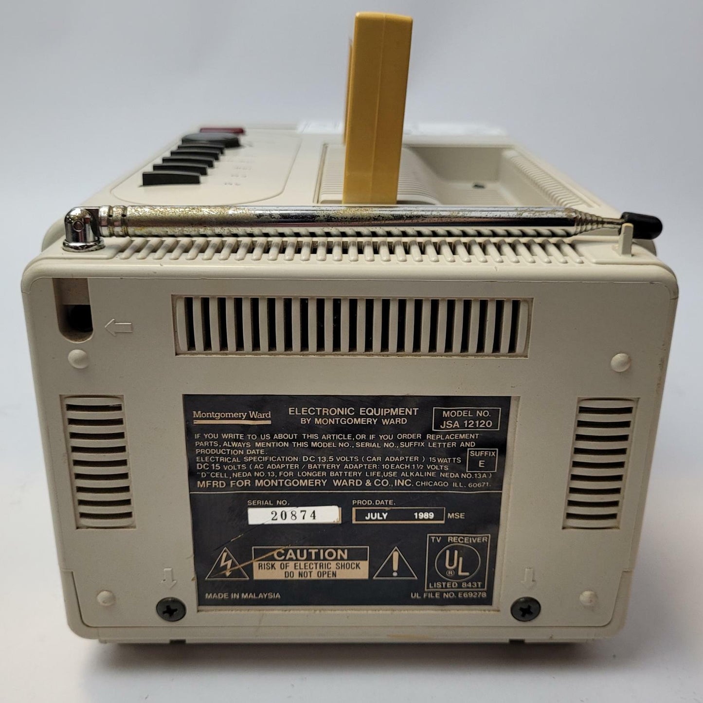 MONTGOMERY WARD JSA12120 Portable TV | Grade B