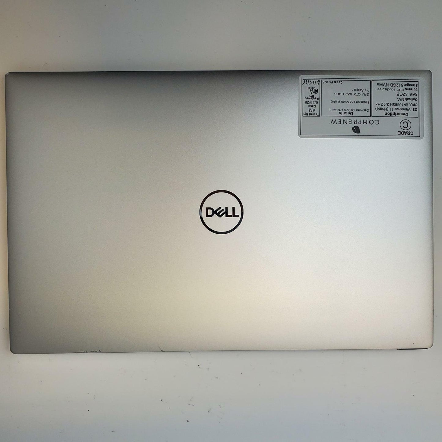 DELL XPS 15 9500 Win 11 Home I9-10885H 32GB RAM 512GB NVME | Grade B