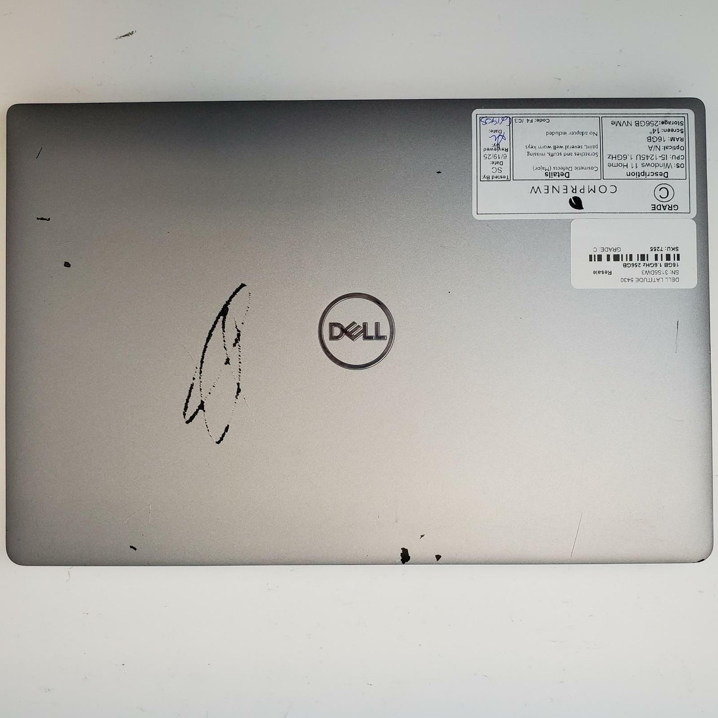 DELL LATITUDE 5430 Win 11 Home I5-1245U 16GB RAM 256GB NVME | Grade C | 7255
