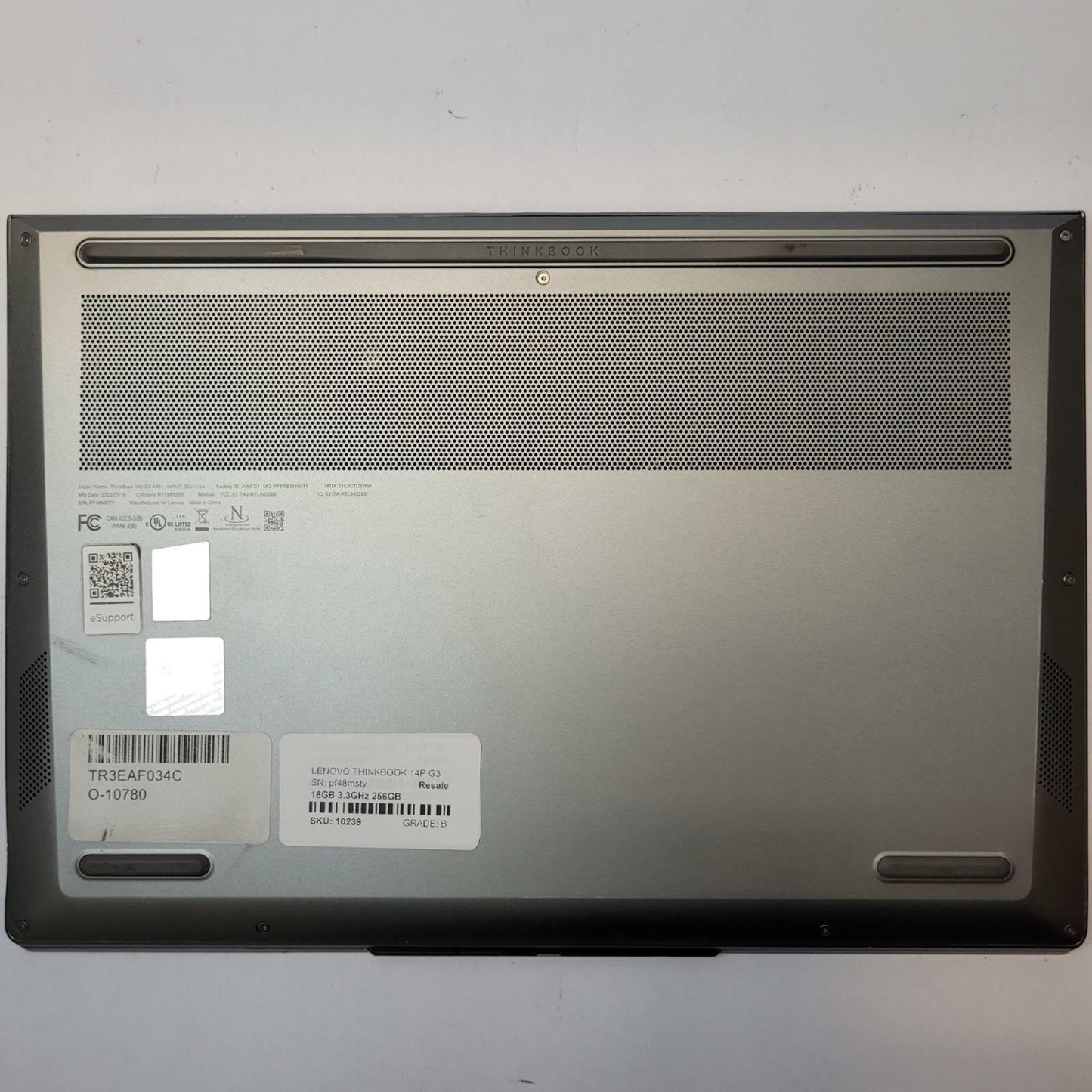 LENOVO THINKBOOK 14P G3 Win 11 Home Ryzen 5 6600H 16GB RAM 256GB NVME | Grade B