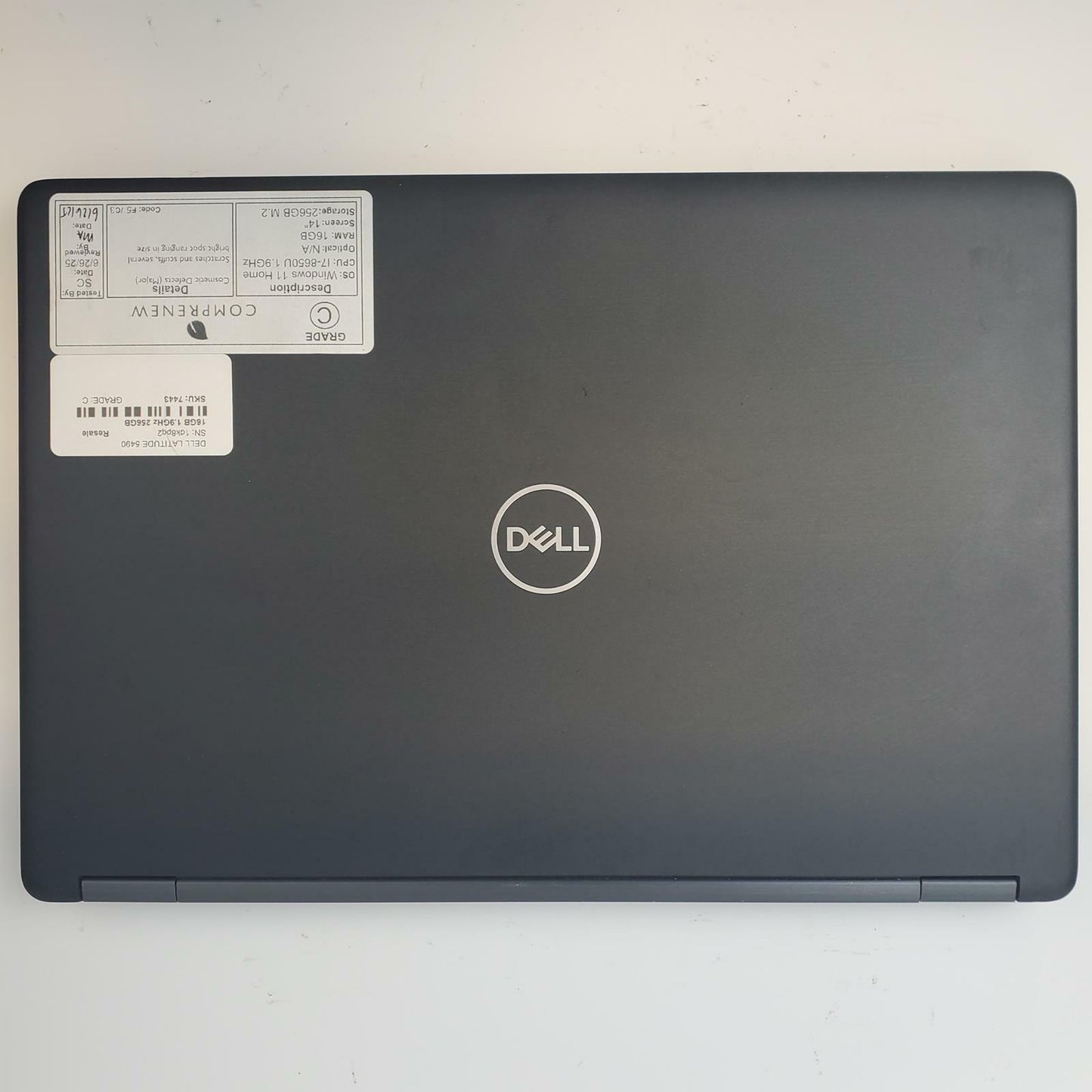 DELL LATITUDE 5490 Win 11 Home i7-8650U 16GB RAM 256GB M.2 | Grade C | 7443