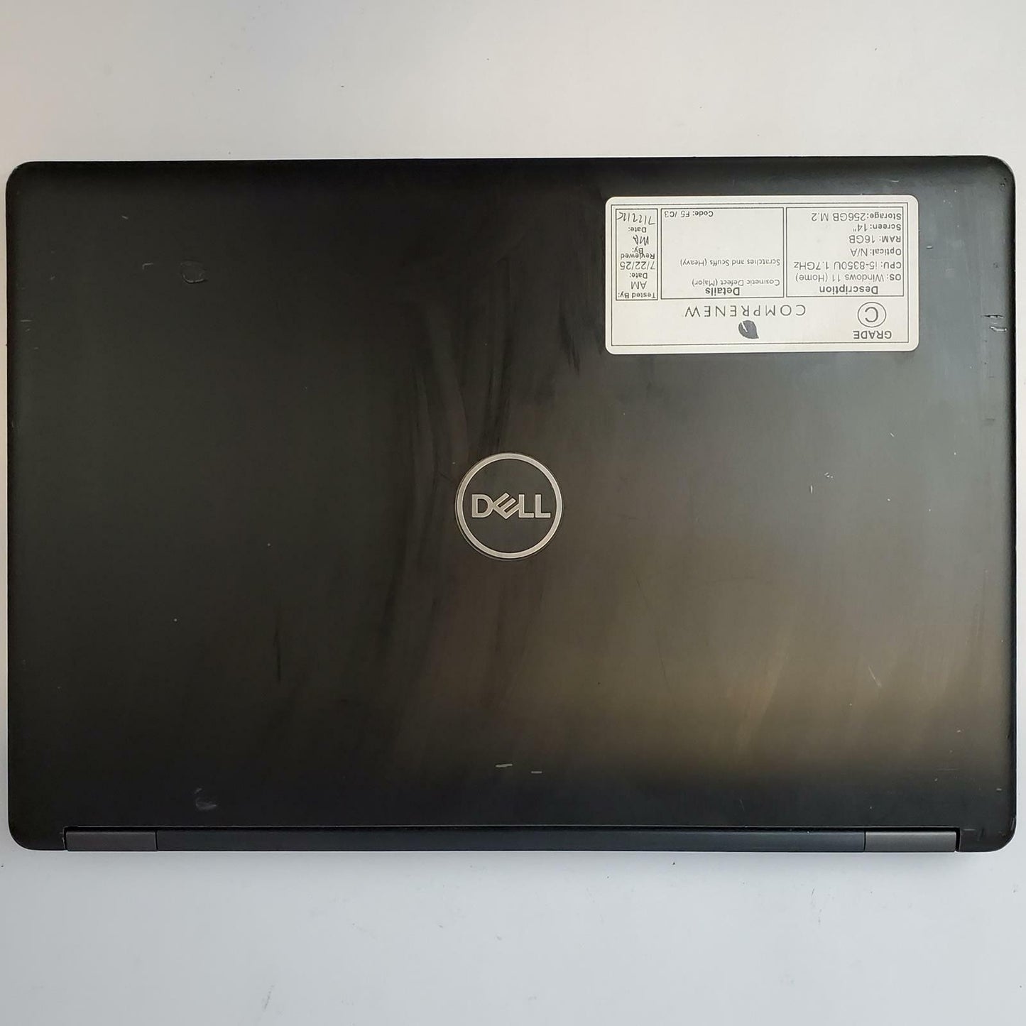 DELL LATITUDE 5490 Win 11 Home I5-8350U 16GB RAM 256GB M.2 | Grade C | 8004