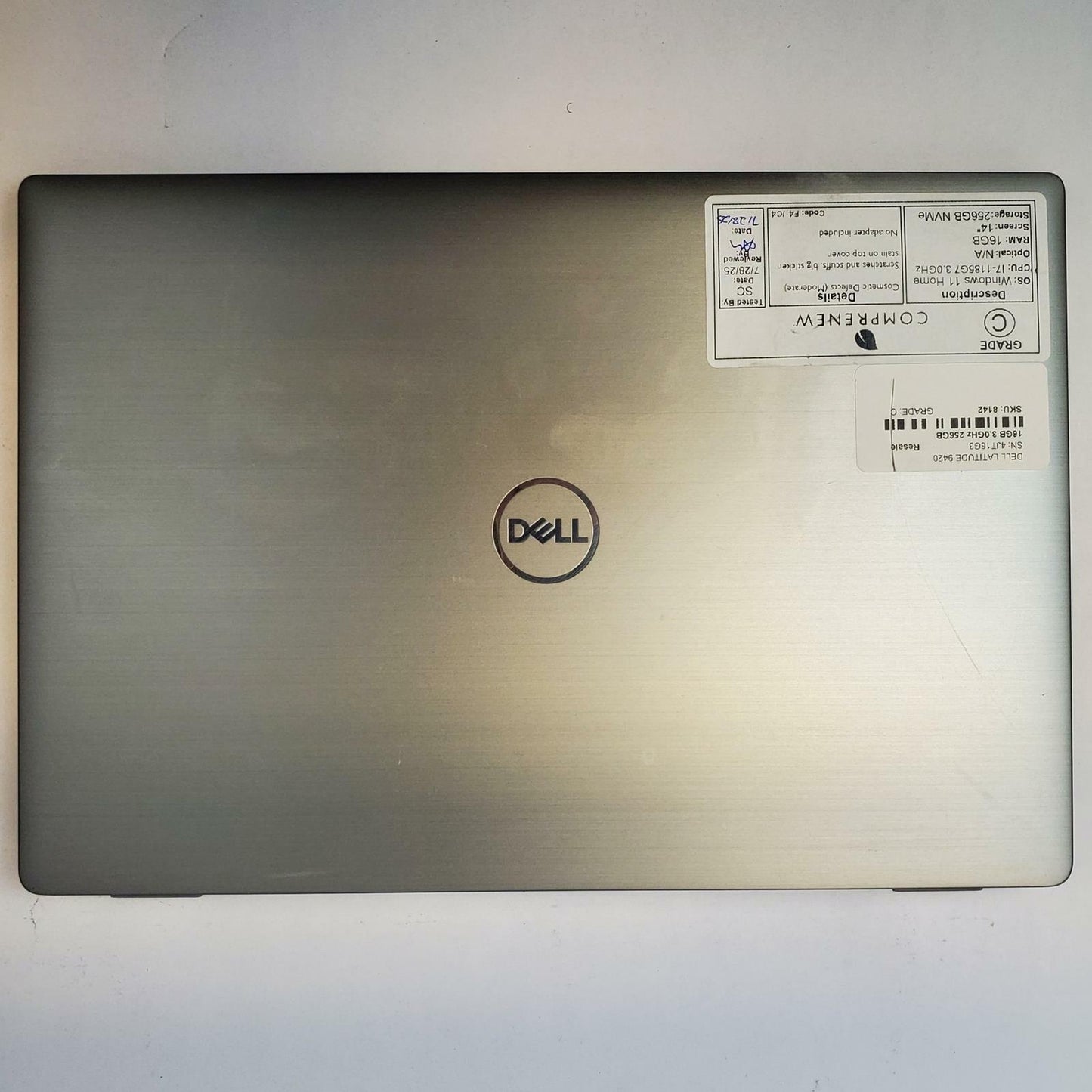 DELL LATITUDE 9420 Win 11 Home i7-1185G7 16GB RAM 256GB NVME | Grade C | 8142