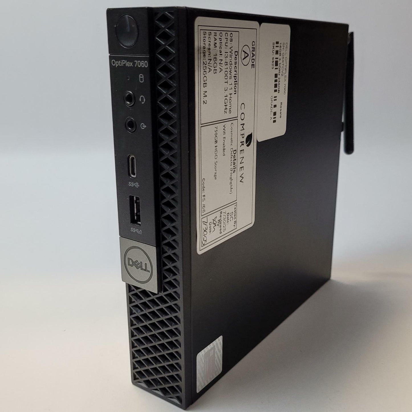 DELL OPTIPLEX 7060 Windows 11 Home I3-8100T 16GB RAM 256GB M.2 | Grade A