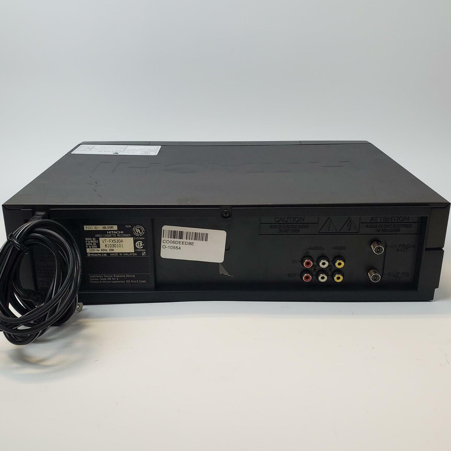 Hitachi VT-FX530A VCR/VHS Player w/ Remote | Grade B