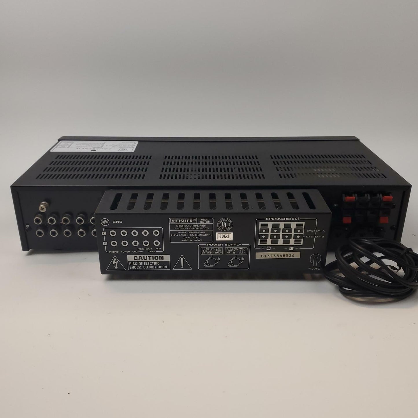 Fisher CA-39 Stereo Amplifier & FM-39 AM/FM Tuner Set | Grade B