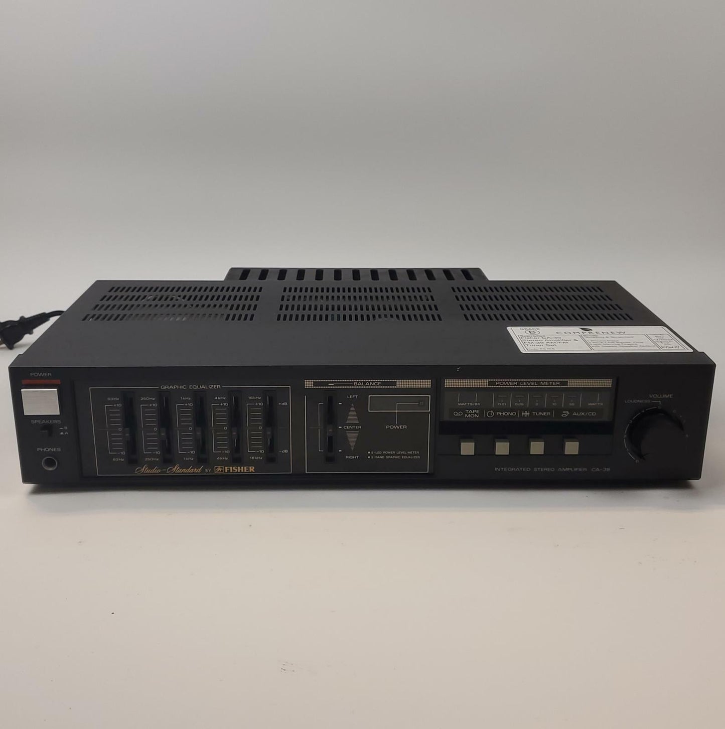 Fisher CA-39 Stereo Amplifier & FM-39 AM/FM Tuner Set | Grade B