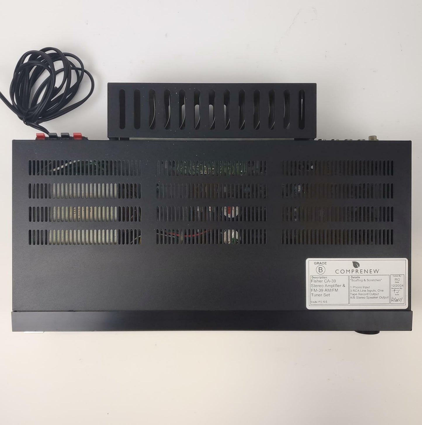 Fisher CA-39 Stereo Amplifier & FM-39 AM/FM Tuner Set | Grade B