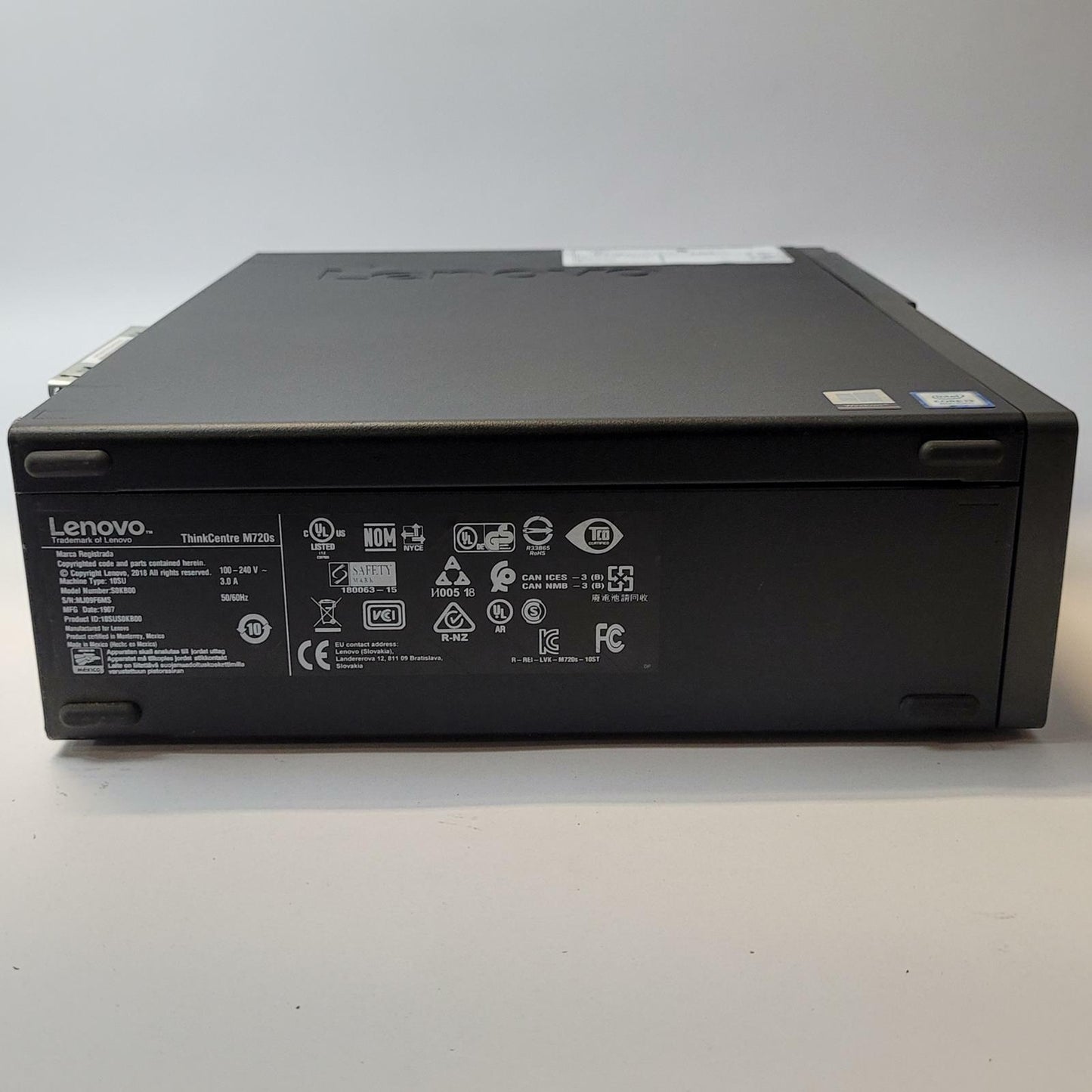LENOVO THINKCENTRE M720S Windows 11 Home I3-8100 16GB RAM 128GB NVME | Grade B