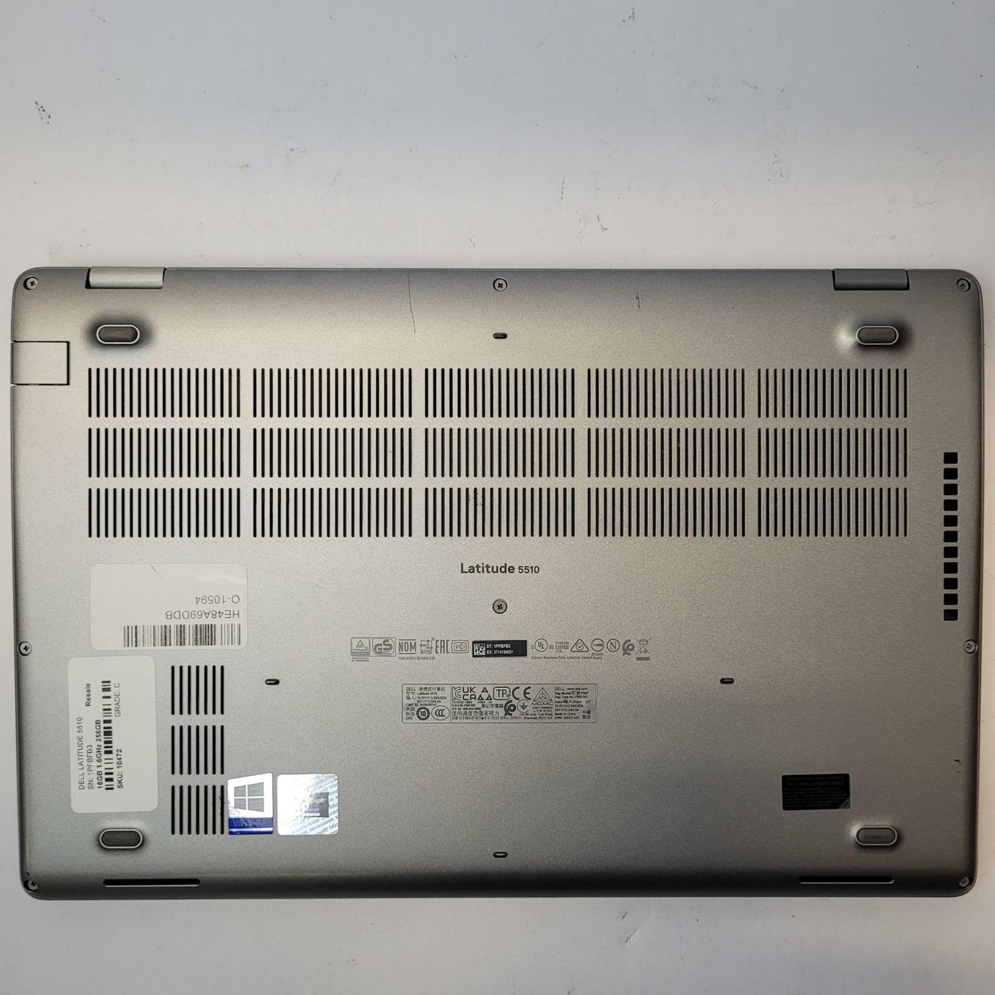 DELL LATITUDE 5510 Windows 11 Home I5-10210U 16GB RAM 256GB NVME | Grade C