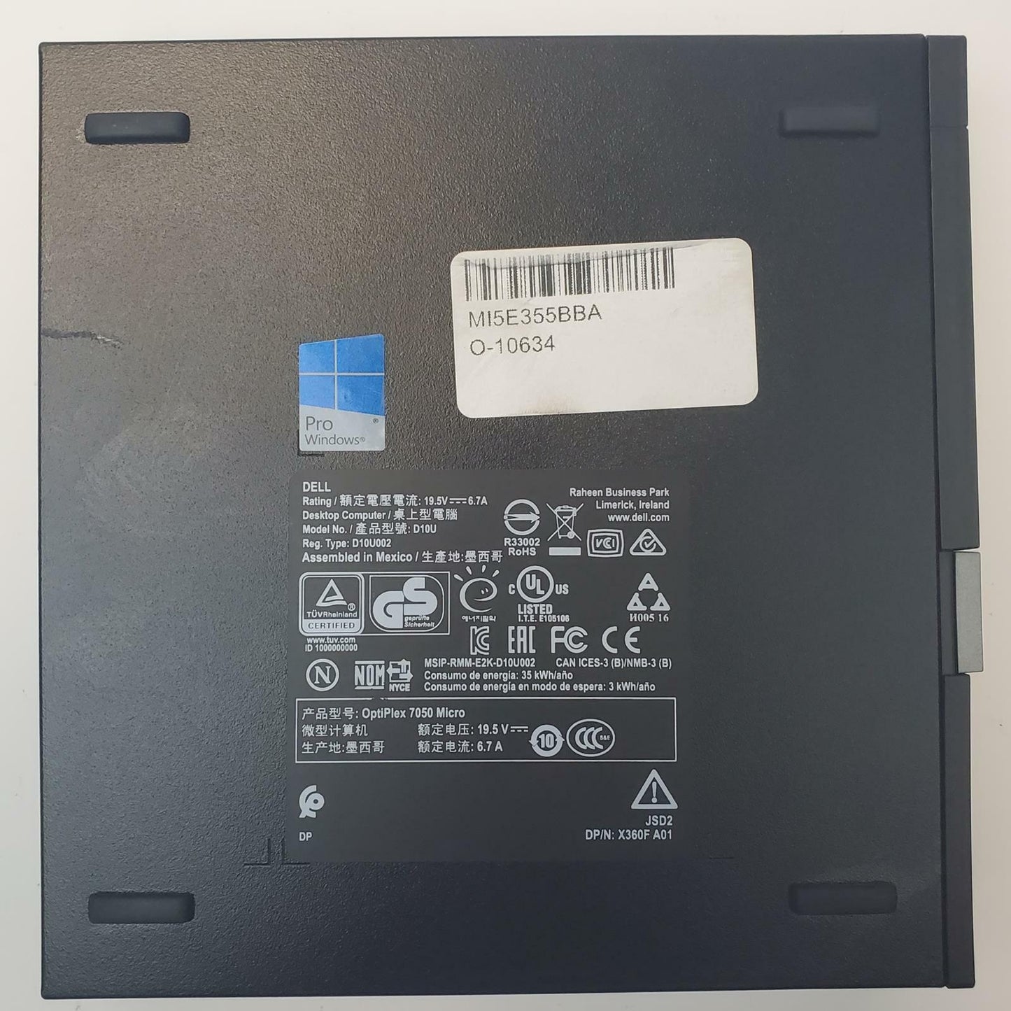 DELL OPTIPLEX 7050 Win 11 Home i7-7700 16GB RAM 250GB 2.5" SSD | Grade A