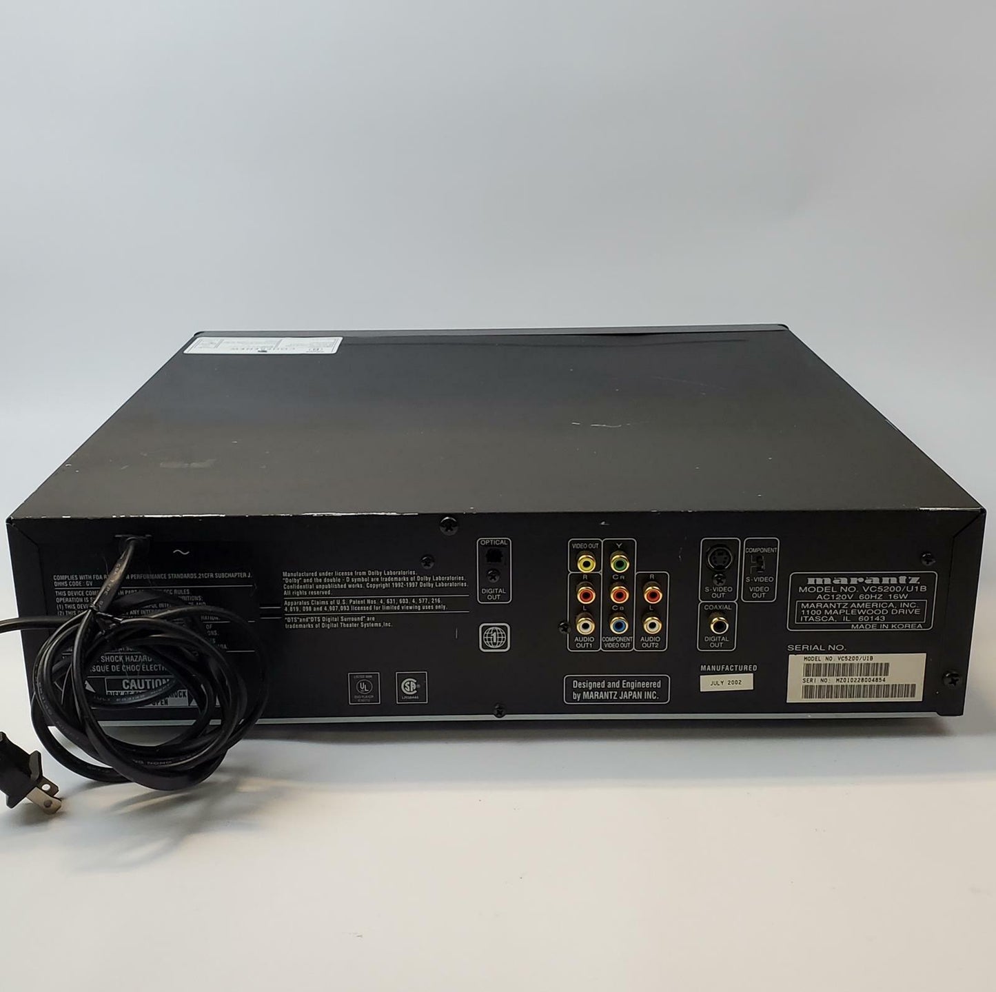 Marantz VC5200 5-Disc DVD/CD Changer | Grade B