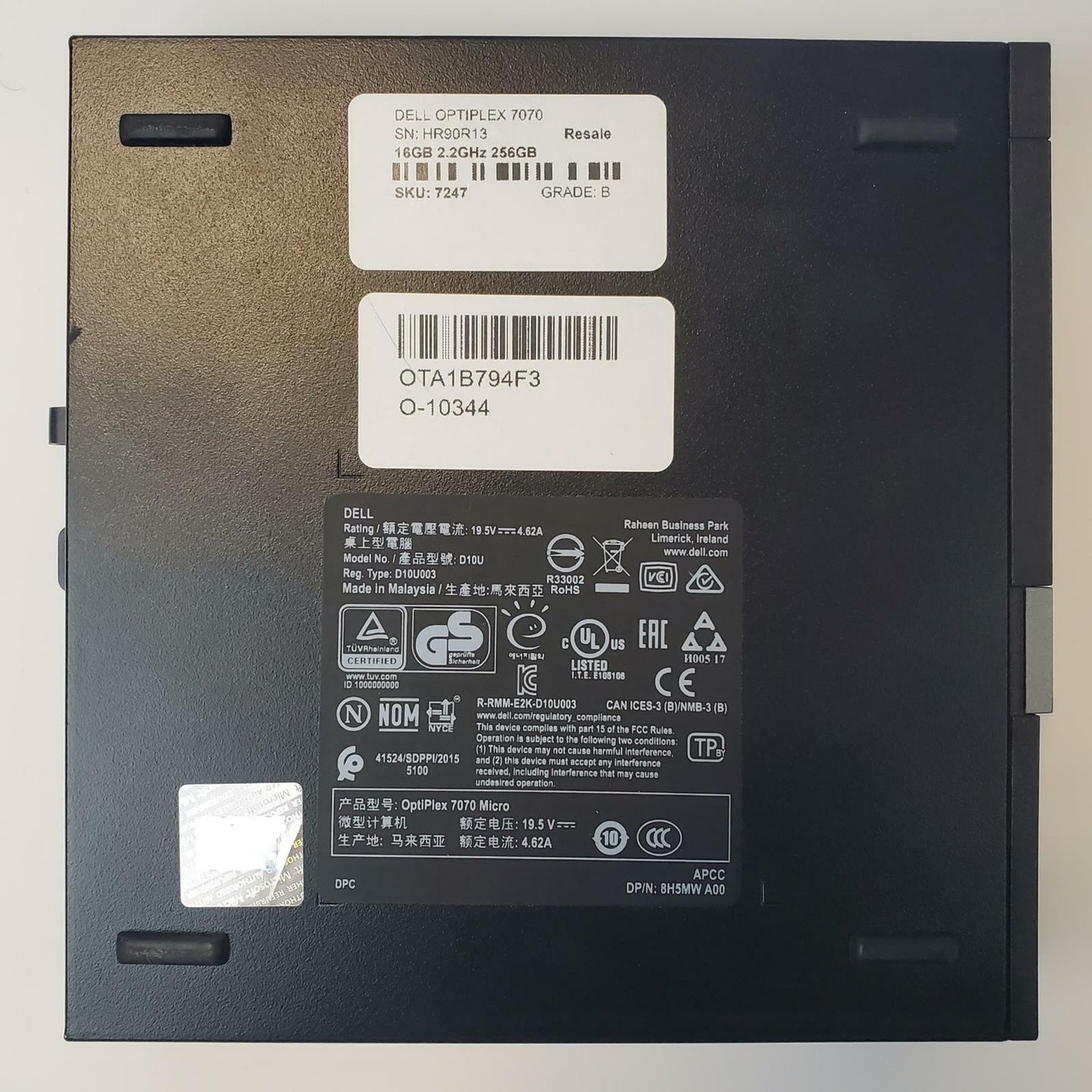 DELL OPTIPLEX 7070 Win 11 Home I5-9500T 16GB RAM 256GB NVME | Grade B