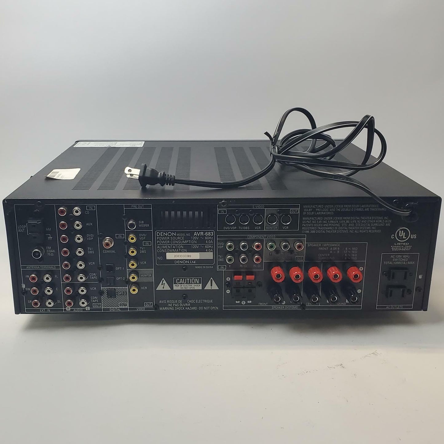 DENON AVR-683 5.1 AV Surround Receiver | Grade D