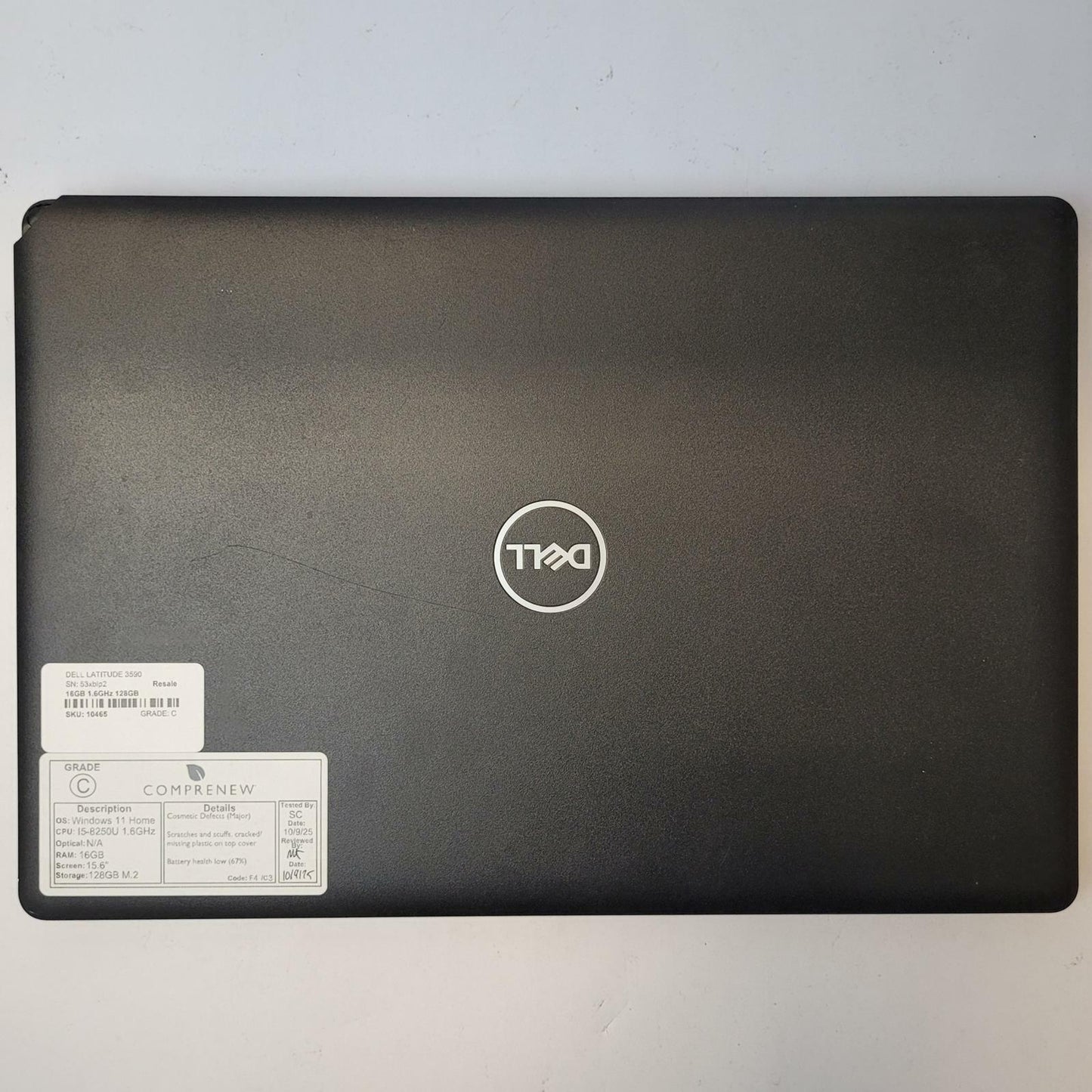 DELL LATITUDE 3590 Windows 11 Home i5-8250U 16GB RAM 128GB M.2 | Grade C