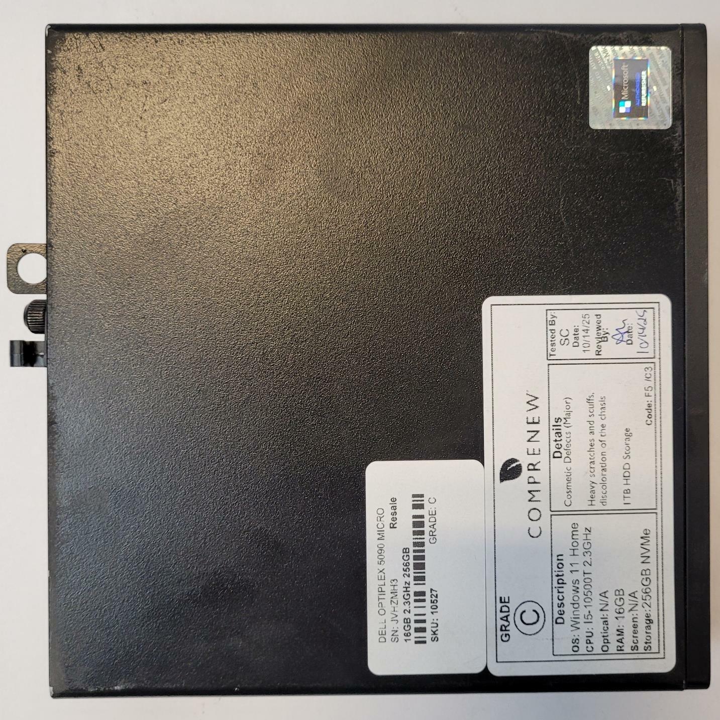 DELL OPTIPLEX 5090 Windows 11 Home I5-10500T 16GB RAM 256GB NVME | Grade C