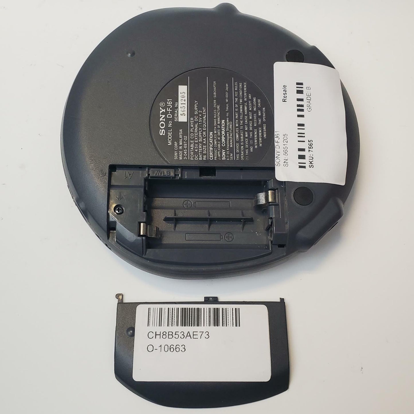 SONY D-FJ61 Portable CD Player Walkman AM/FM Radio | Grade B