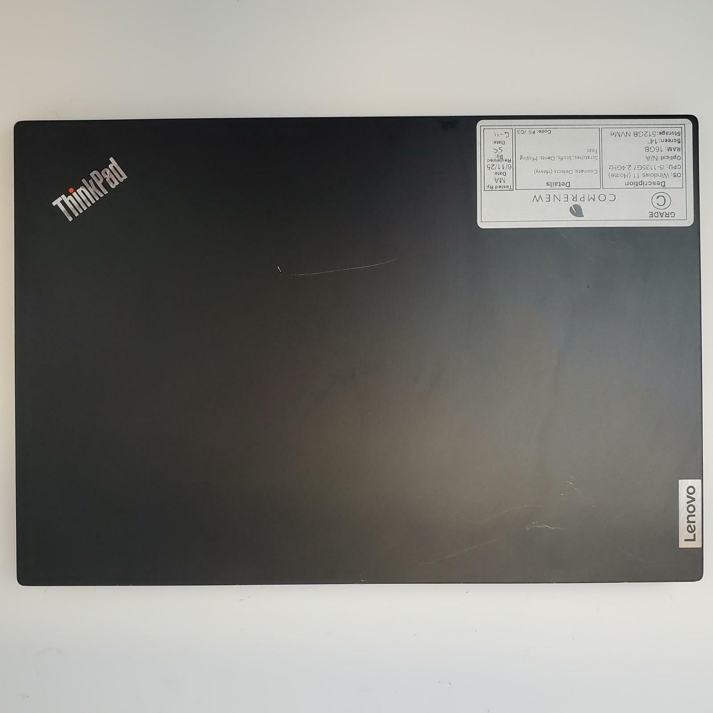 LENOVO THINKPAD E14 GEN2 Win 11 I5-1135G7 16GB RAM 512GB NVME | Grade C | 7099