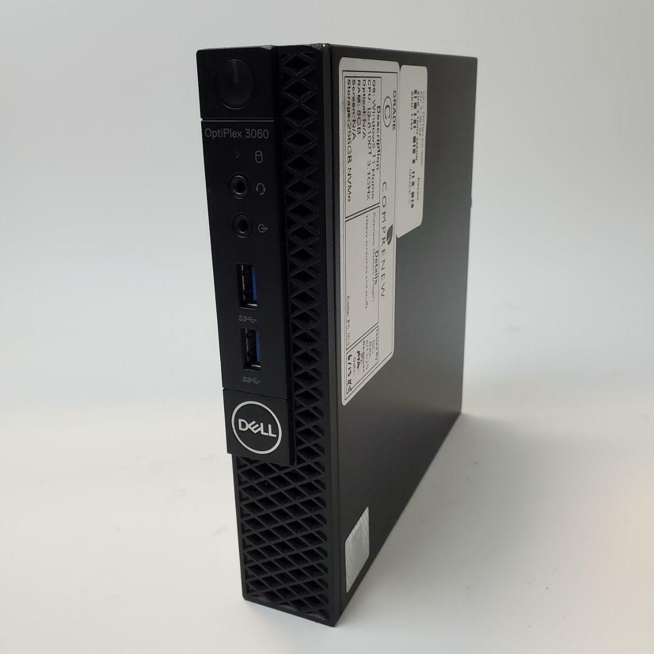 DELL OPTIPLEX 3060 Win 11 Home I3-8100T 8GB RAM 256GB NVME | Grade C