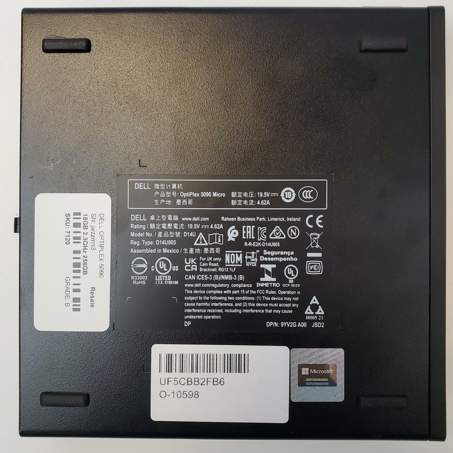 DELL OPTIPLEX 5090 Win 11 Home I5-10500T 16GB RAM 256GB NVME | Grade B