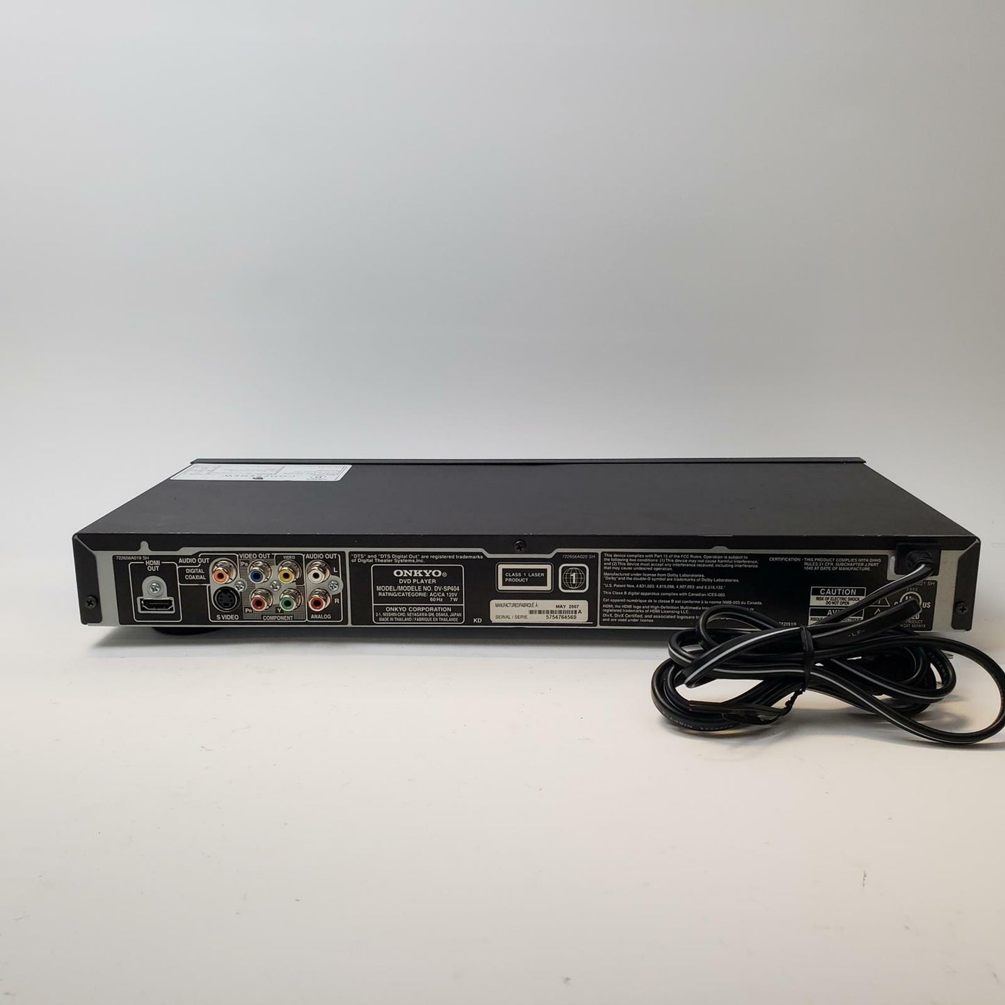 ONKYO DV-SP404 DVD Player | Grade B