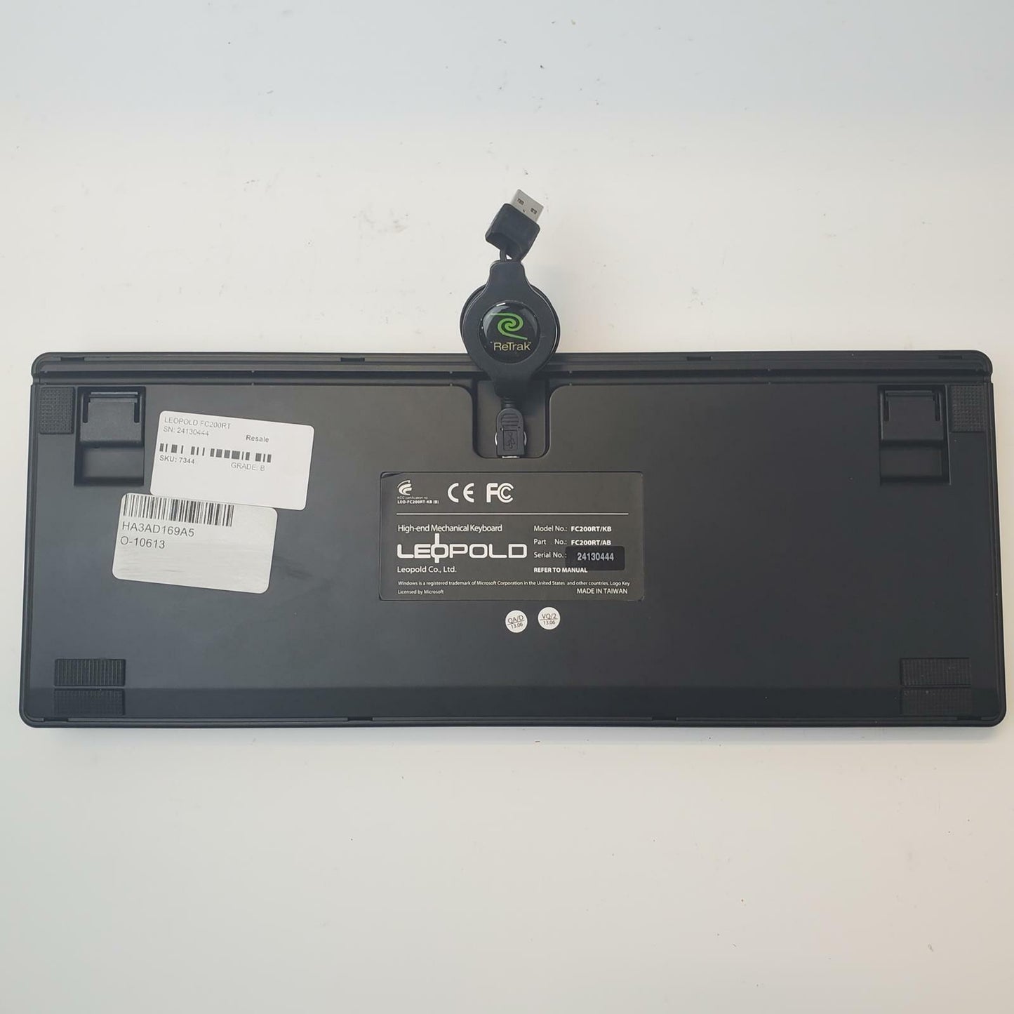 Leopold FC200RT/AB USB Wired Mechanical Keyboard | Grade B