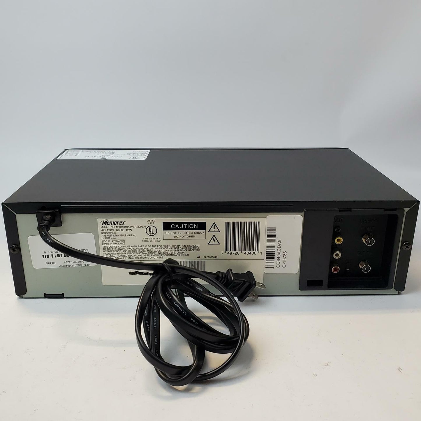 MEMOREX MVR4040A VCR/VHS Player | Grade B