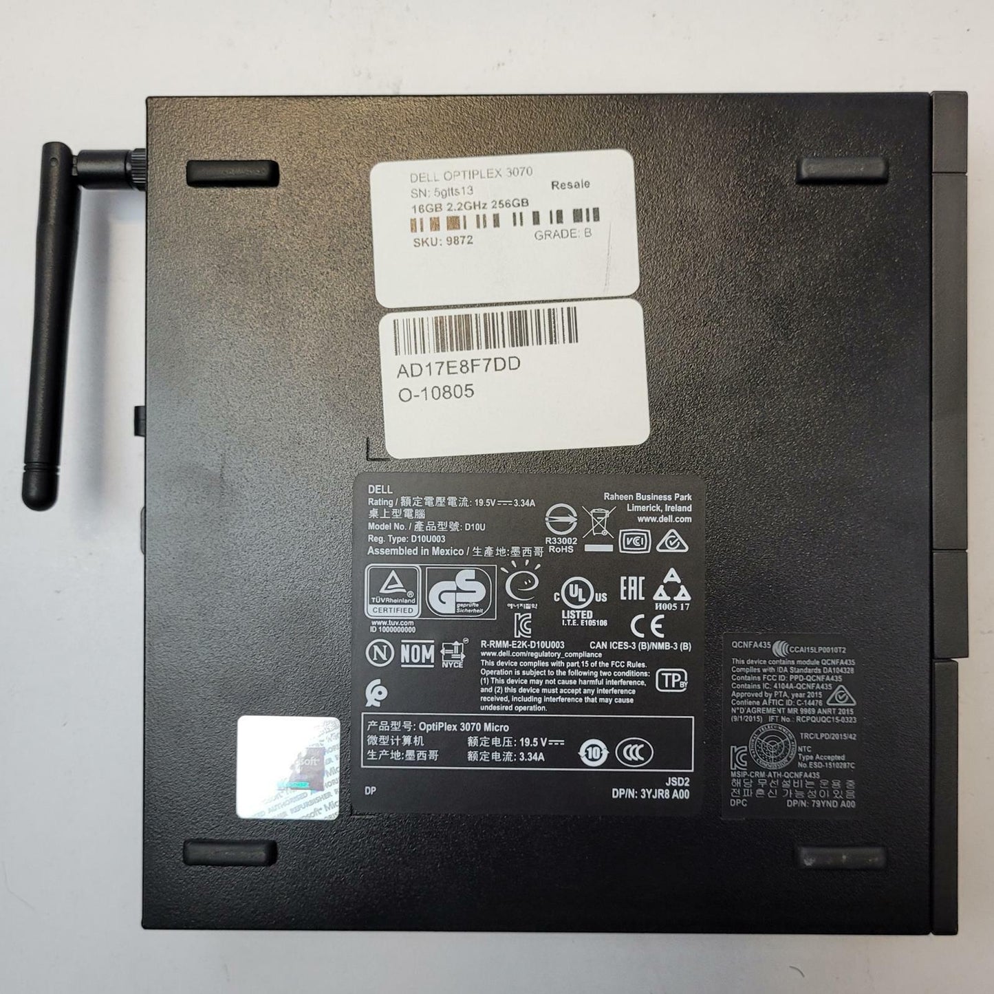 DELL OPTIPLEX 3070 Win 11 Home I5-9500T 16GB RAM 256GB NVME | Grade B | 9872