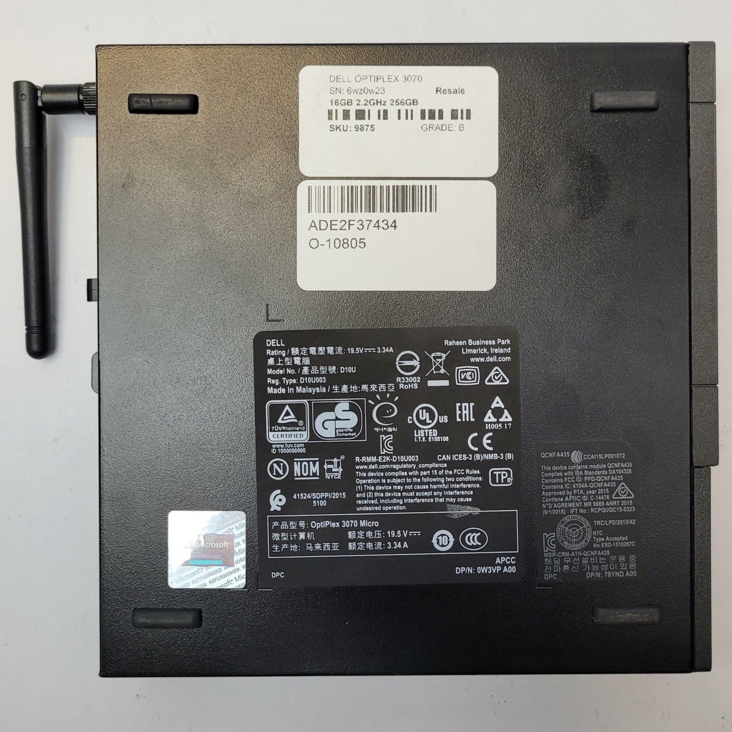 DELL OPTIPLEX 3070 Win 11 Home I5-9500T 16GB RAM 256GB NVME | Grade B | 9875